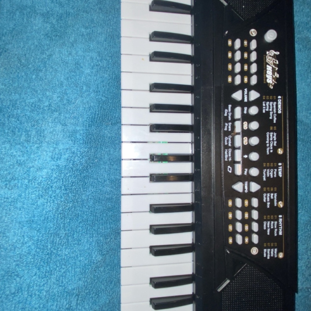 Black and White Electronic Keyboard
